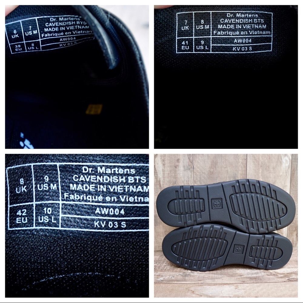 Dr Martens Cavendish Black Air Waire Shoes - Picture 16 of 16